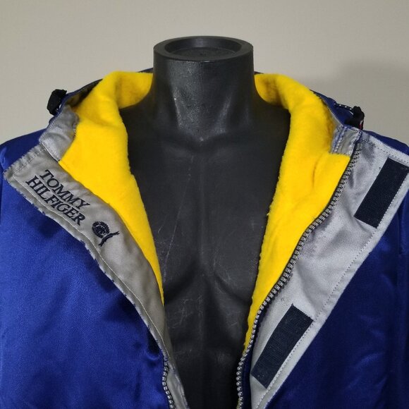 VTG Tommy Hilfiger Jacket Big Flag Deck Embroidered Racing XXL Sailing Grail - Picture 10 of 16